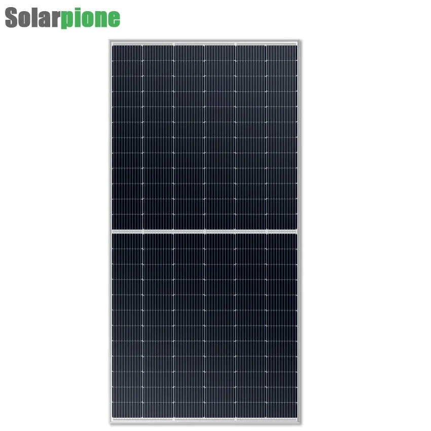 Power Banks Power Station Bifacial Solar Panel 365w 370w 375w 380w 120 Half cells 9BB 166mm Low price in production line