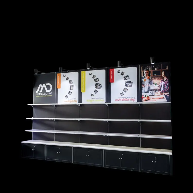 Aluminum Frame With Fabric Graphics Dj Booth Portable Led Pixel