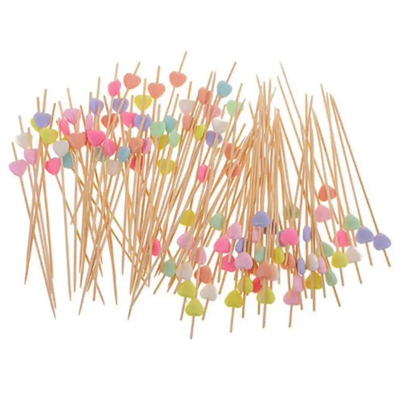 Acrylic Cocktail Sticks Custom Bamboo Decorative Party Food Picks Cocktail  for for Appetizers Picks