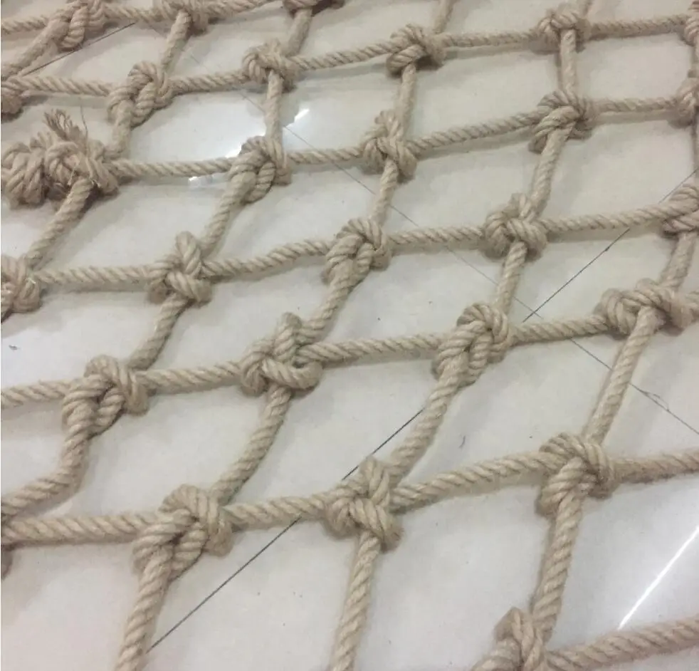 black woven nylon stair railing rope mesh