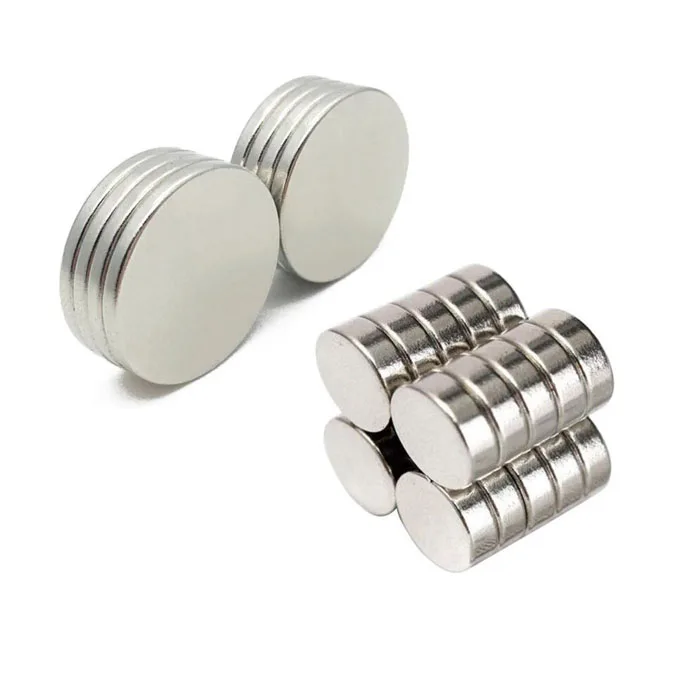 Magnetic Material Low Weight Loss Nickel Plated Disc Neodymium Magnets