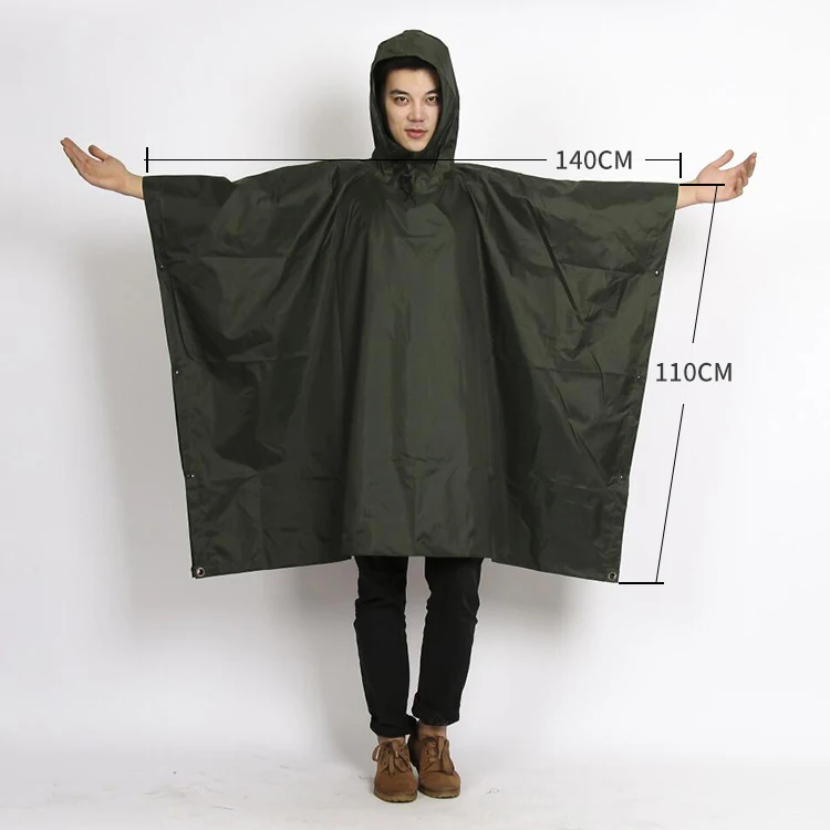 Rainfreem Raincoat camouflage Waterproof Poncho polyester pvc Raincoats