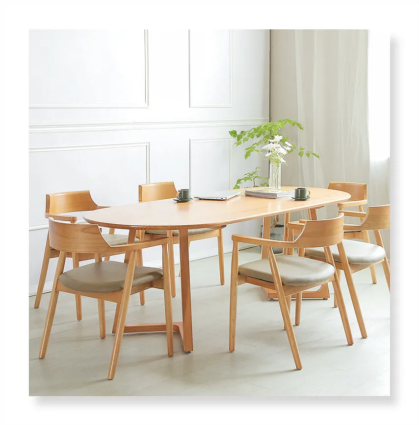 Промышленная мебель, Современная облицовочная плита из массива ореха, обеденный стол для ресторана