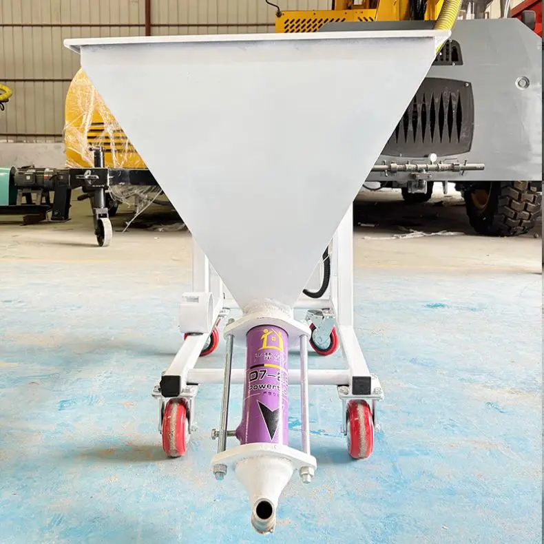 Spray Paint Gun Mortar Spraying Machine Stucco Hooper Airless Electric Sprayer For Cement Wall