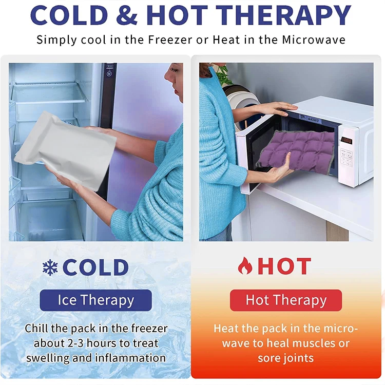 World-bio Heat Cold  Pack Compress Reusable Cryotherapy Ice Pack Gel Shoulder Ice Pack Wrap for Neck Shoulder