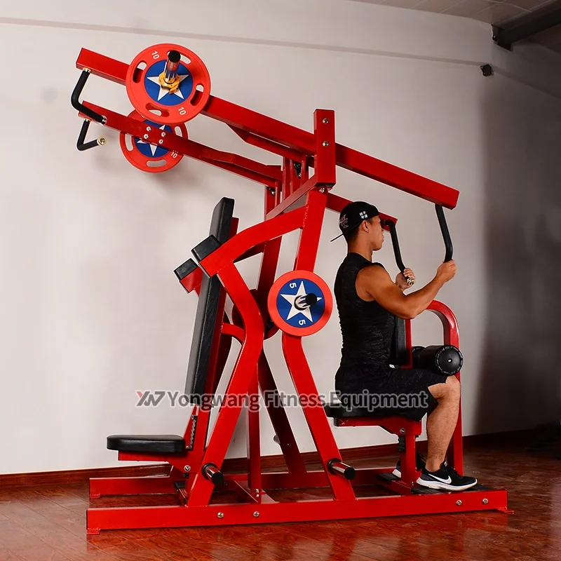 Hot sell strength Plate-loaded commercial YW-1631 Iso-Lateral Chest /Back gym equipment