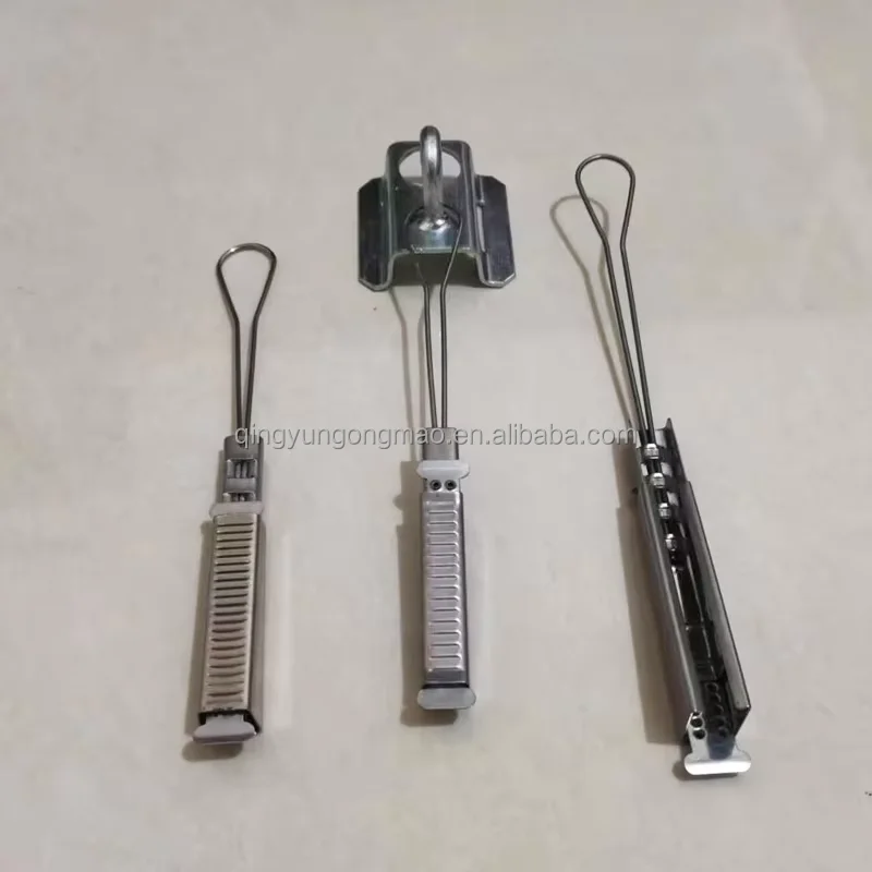 Best Selling FTTH Accessory 304 Stainless Steel Optical Fiber Cable Drop Wire Clamp