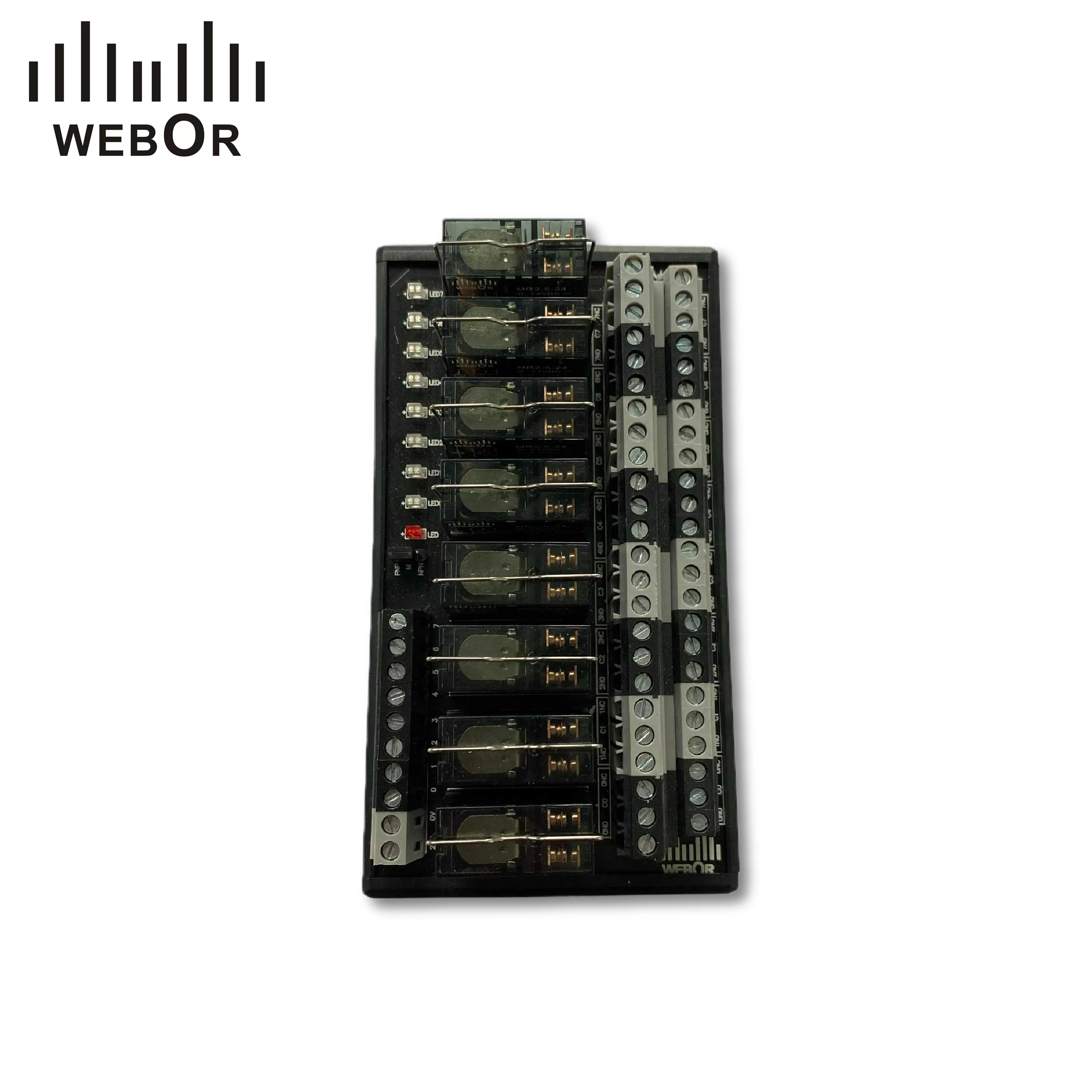Webor 8-канальный Одиночная группа триггерный релейный модуль 24V с розеткой электромагнитное реле оригинальный продукт для