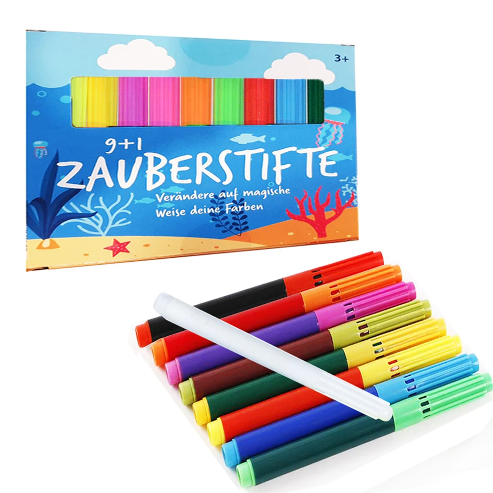 10 pcs magic color changing marker pens