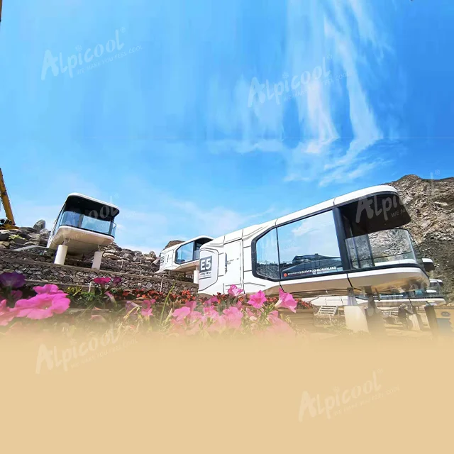 Alpicool Luxury Modern Mobile Fireproof House Capsule Sleeping Pod Space Capsule House