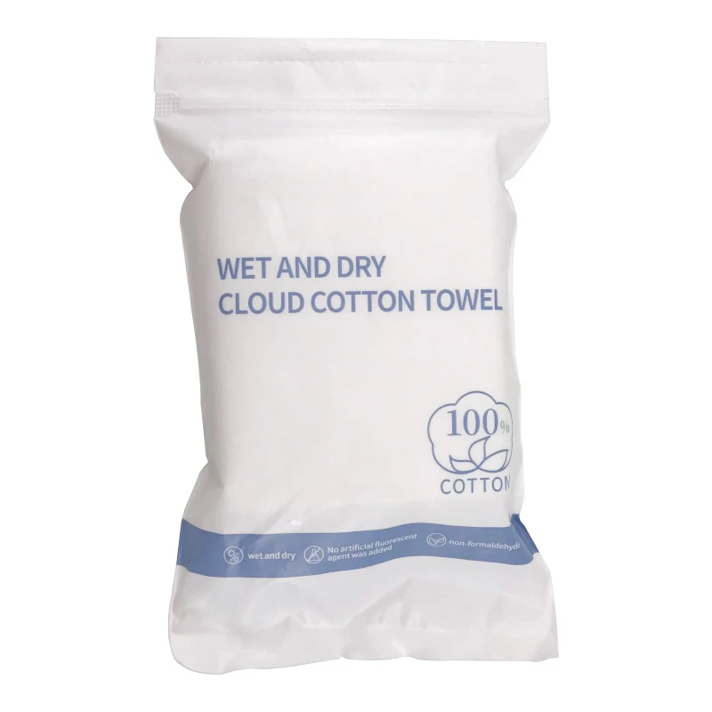 200*150 mm high quality 100% cotton non-woven fabric wet and dry wipes