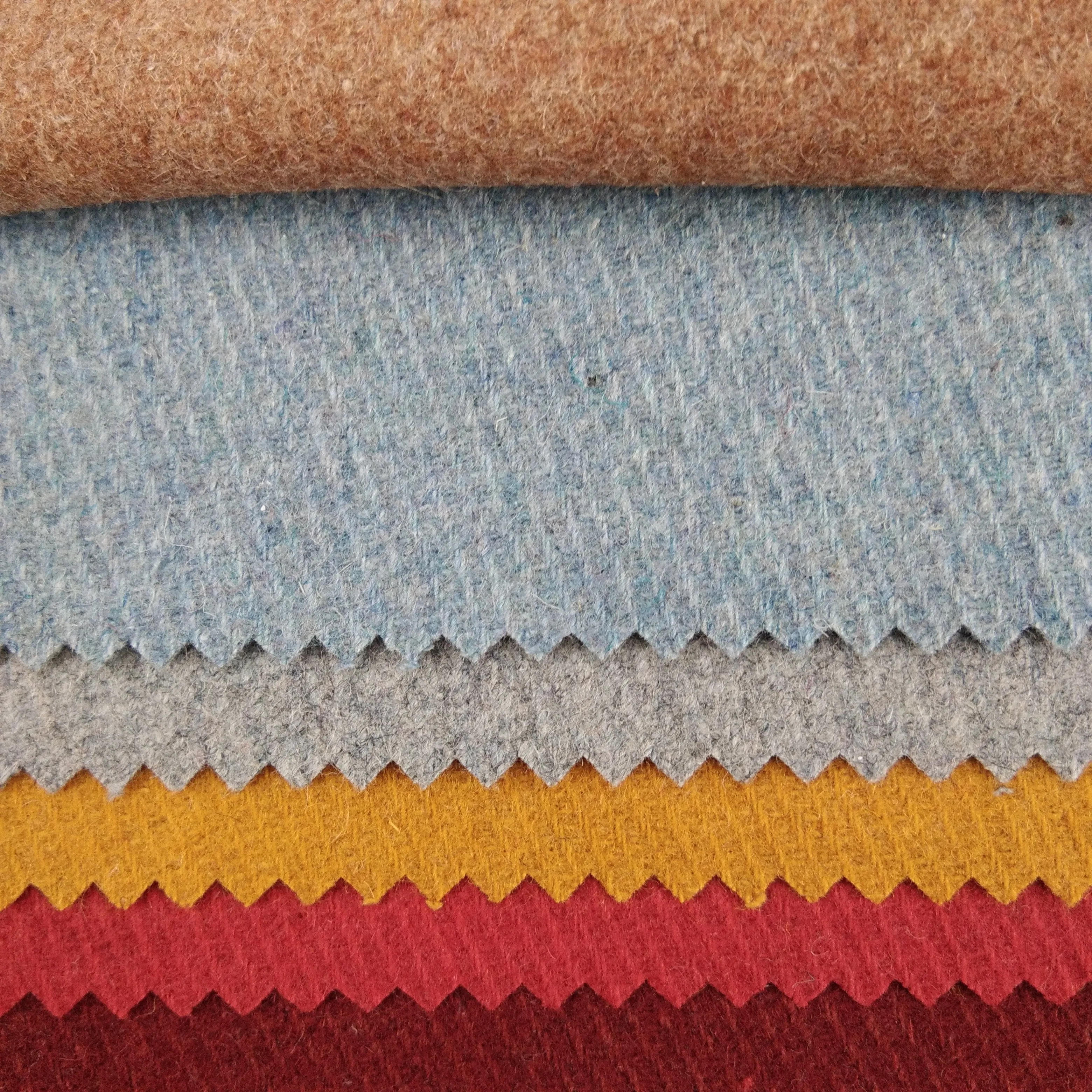 Twill Wool Fabric Woolen Fabric for Garment/Blanket/Home Textile