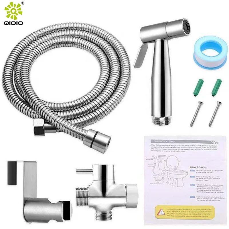 Amazon Hot Sale 304 Stainless Steel hand shattaf toilet bidet spray