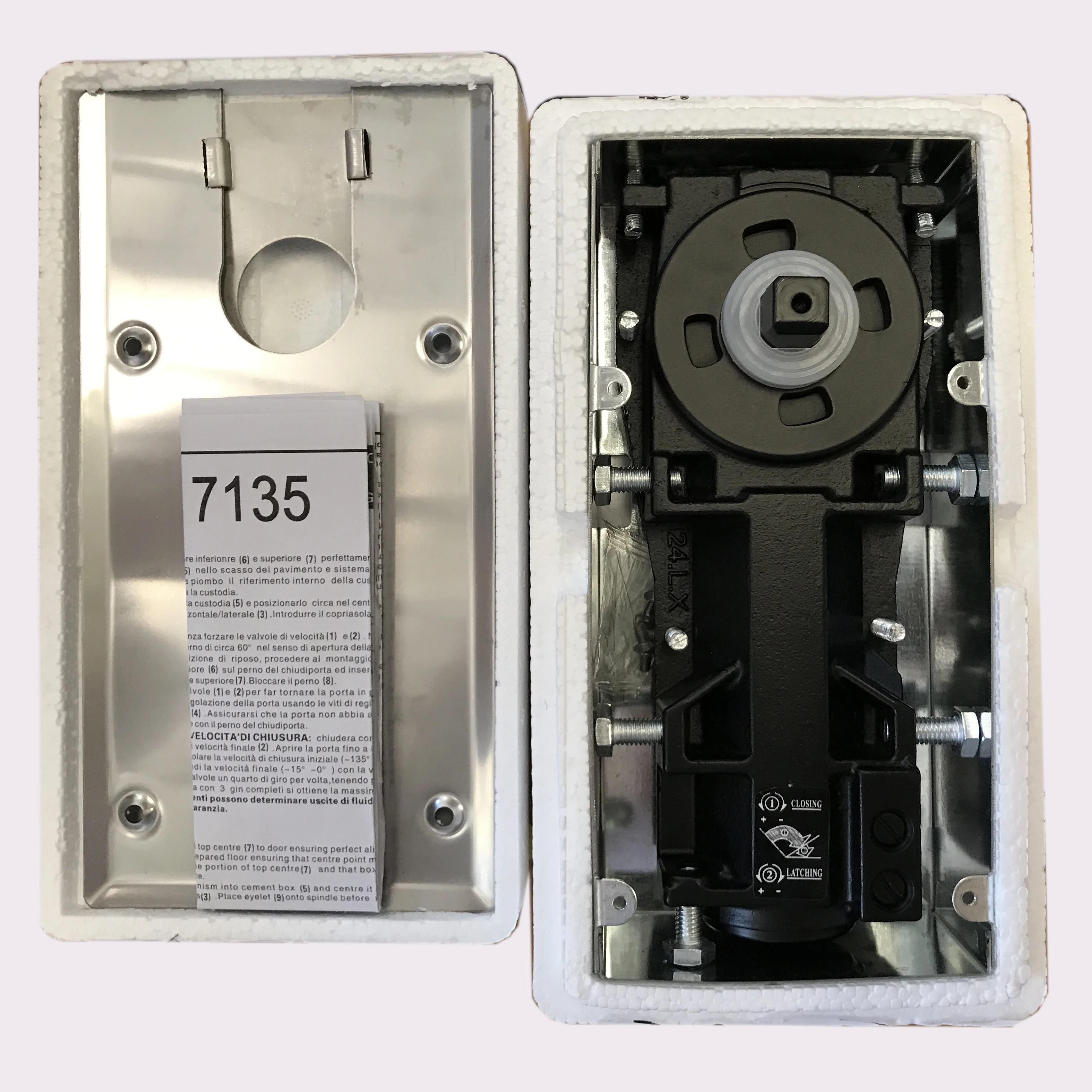 High quality System Concealed Wooden Door with Hydraulic Self-Closing Adjustment Bottom Pivot Accessory floor spring