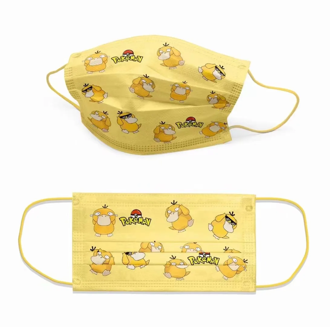 Cute Cartoon Printing 3 Layers Protective Masker Spunlance Fabric Disposable Face Mask for kids and adult