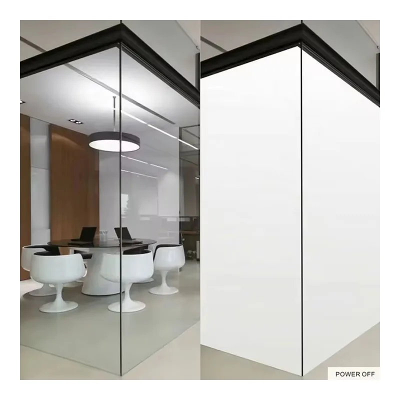 Transparent Opaque Office Decoration Pdlc Switchable Smart Dimming Film For Glass Privacy
