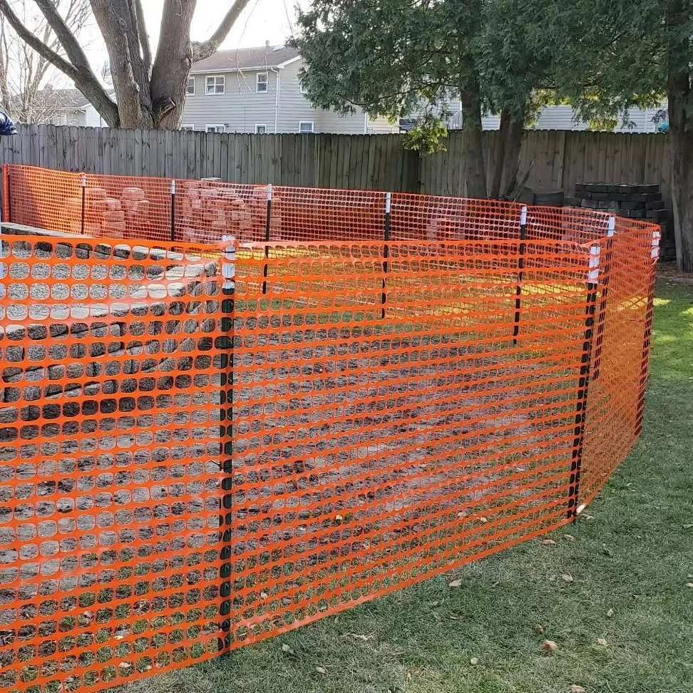 Road Safety Plastic Barrier Snow Mesh Fence Safety Warning Plastic Mesh Fence Temporary Fence Plastic Netting