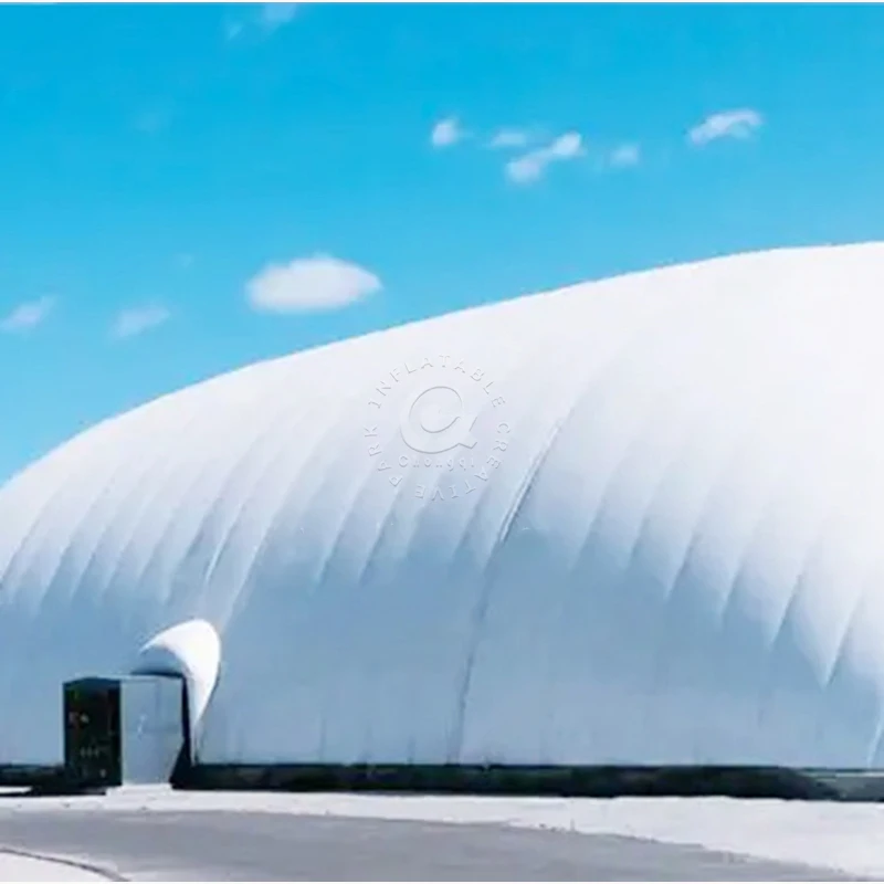 Huge Cover Inflatable Building Air Supported Dome Structures Pneumatic Hangar Membrane Tent