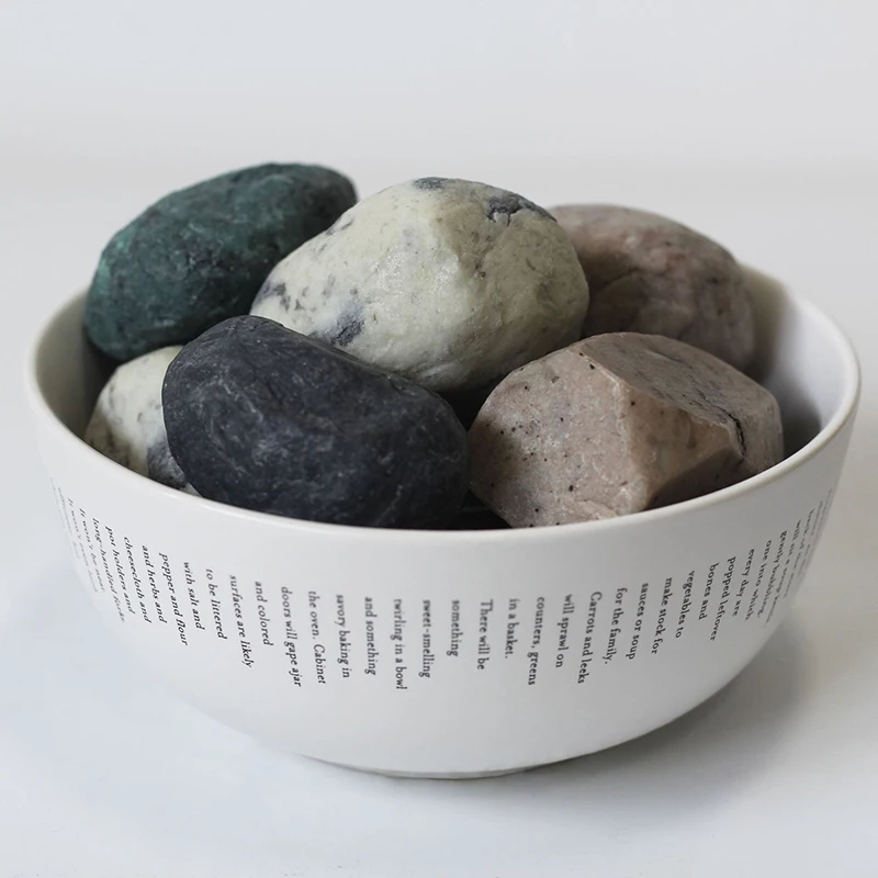 New arrival stone shape high quality gift soap custom package rich foam gentle cleaning creative look handmade soap