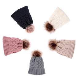 Quality materials Unisex Children Warm Knit Beanies Winter Hat For Kids and Babies