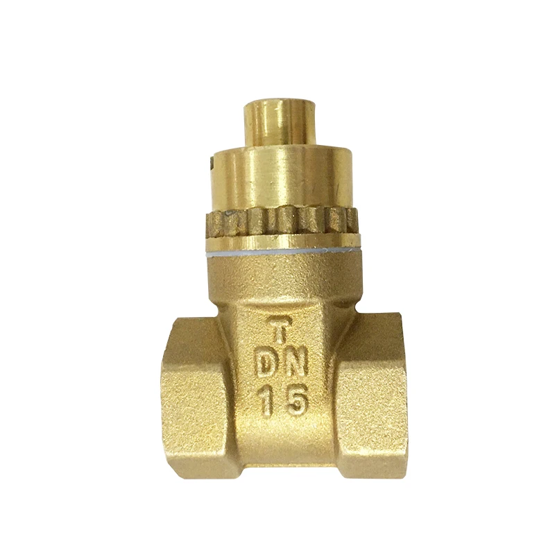 Brass solenoid lock gate valve with lock switch burglar proof gate valve tap key