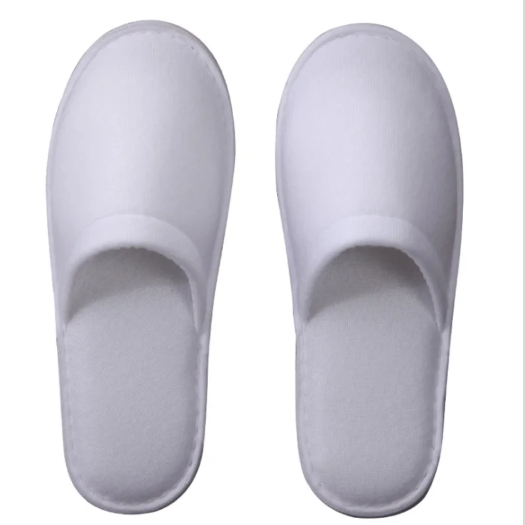 
Wholesale White Slippers SPA Hotel Travel Disposable Non-woven Slippers 