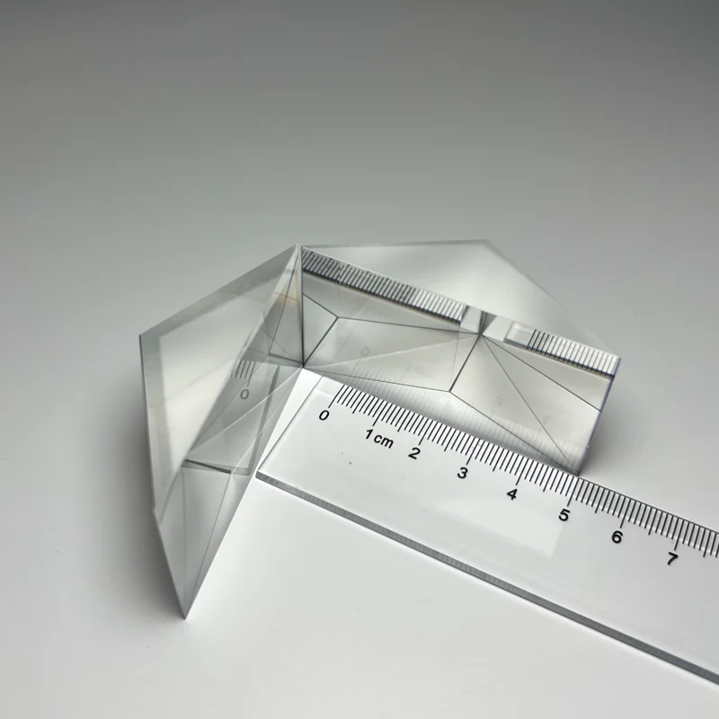 High quality AR coated visible light high transflancy optical glass K9BK7B270 triangular prism for digital device periscope