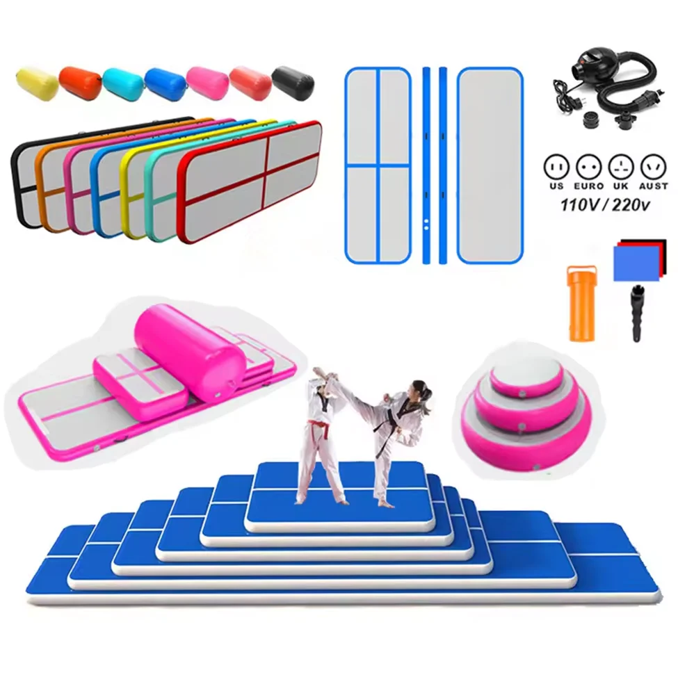 Custom Inflatable Tumble Gymnastic Roll Mats Air Track Tumbling Mat For Gymnastics
