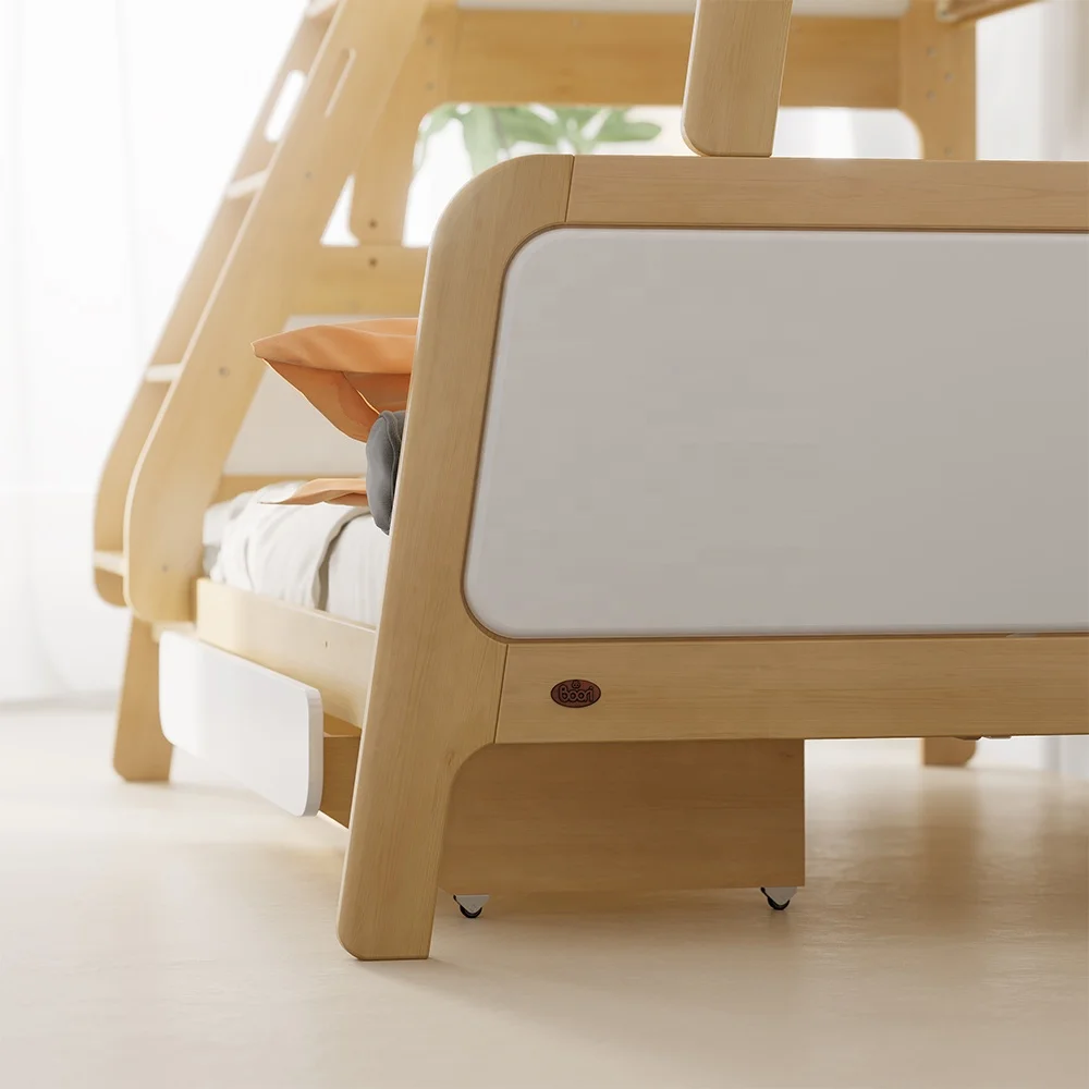Only B2B Boori AS\NZS 4220 Kids Bedroom Furniture Full Over Full Solid Wood Double Children Bunk Bed For Teenagers