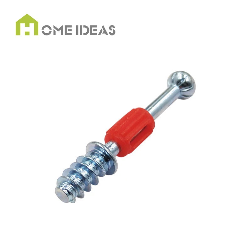 High Quality Hardware Connector Cam Lock Screw Plastic Screw Dowels Furniture Fasteners For Cabinet