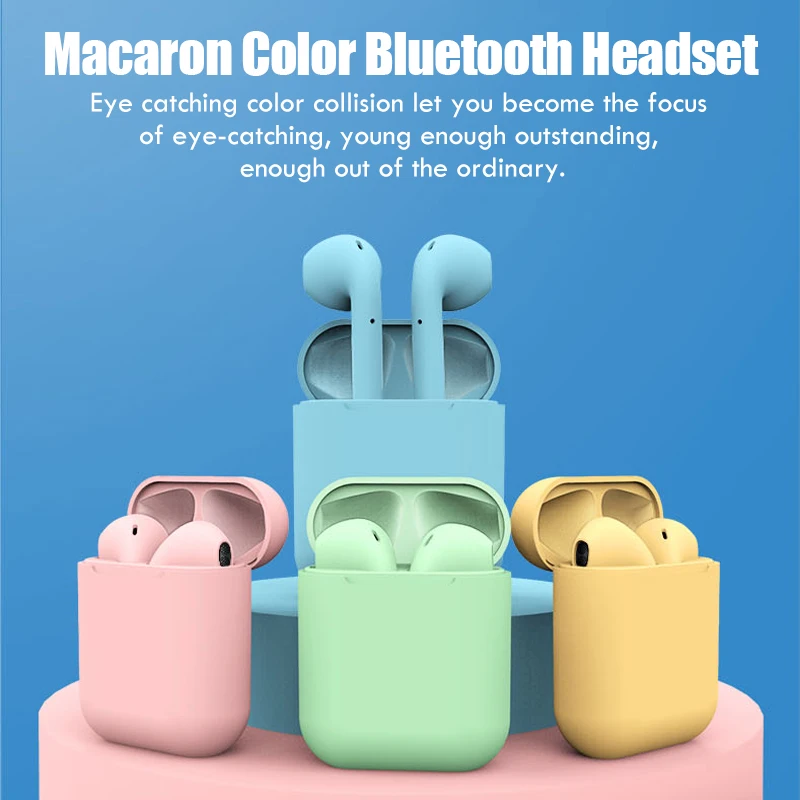 
2021 Free Sample Hot Selling i12 Earphones Mini Auriculares Audifonos BT5.0 headphone True Wireless I12 Tws Earbuds 