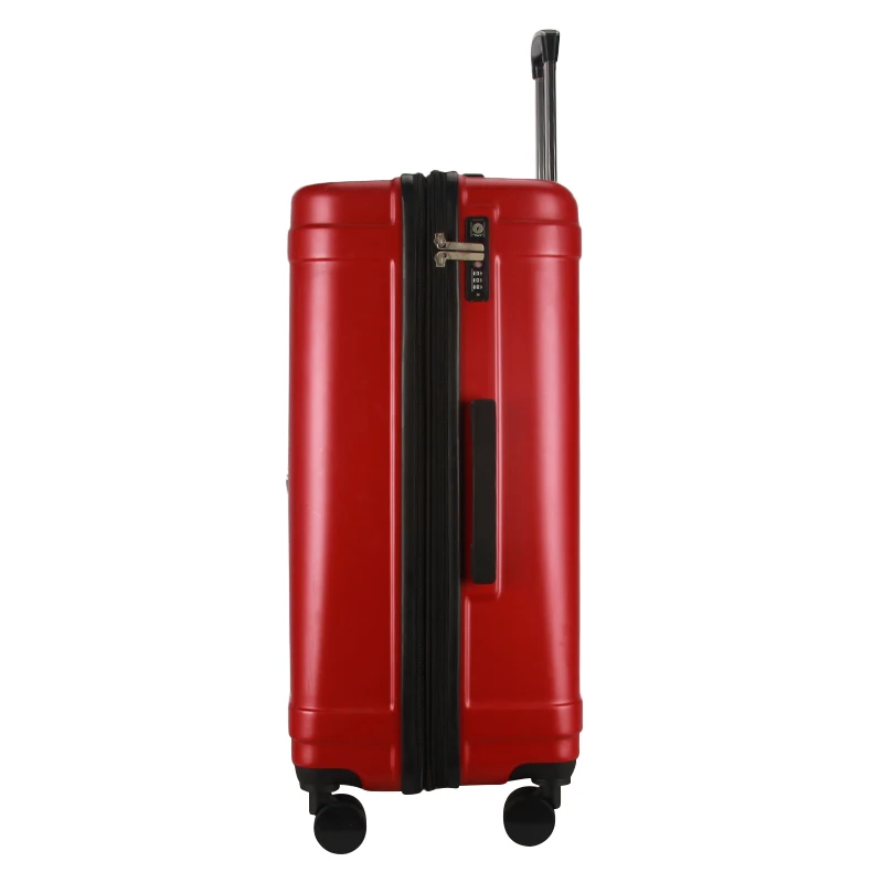 quality durable lightweight carry on traveling flight red women luggage wholesale