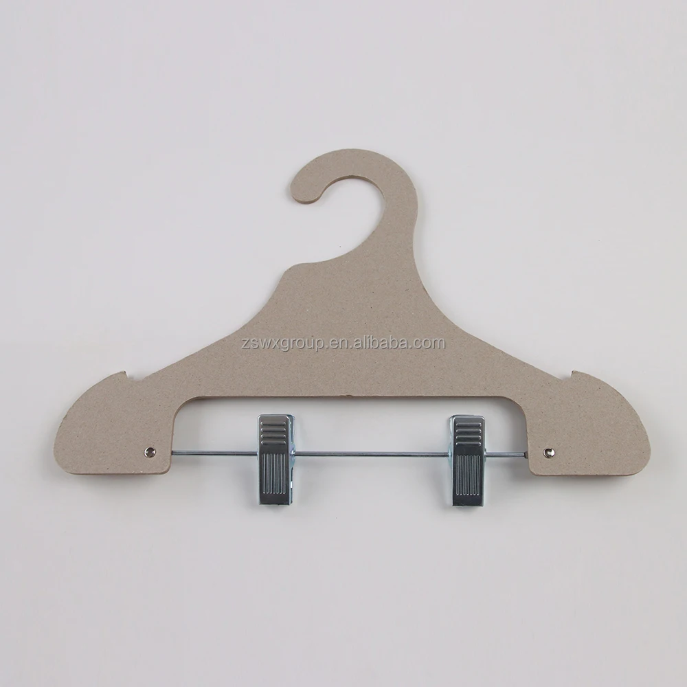 Clothes Skirt Clip Hangers for Pants Customize Printed Paper Aluminum Multifunction Wood Hanger for Clothing Bag Clips