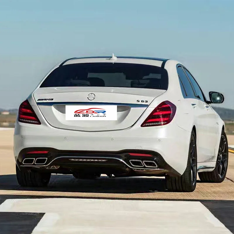 Body kit  for Mercedes S class W222 2014-2020 change to S63 AMG model include front bumper grille rear lip exhaust