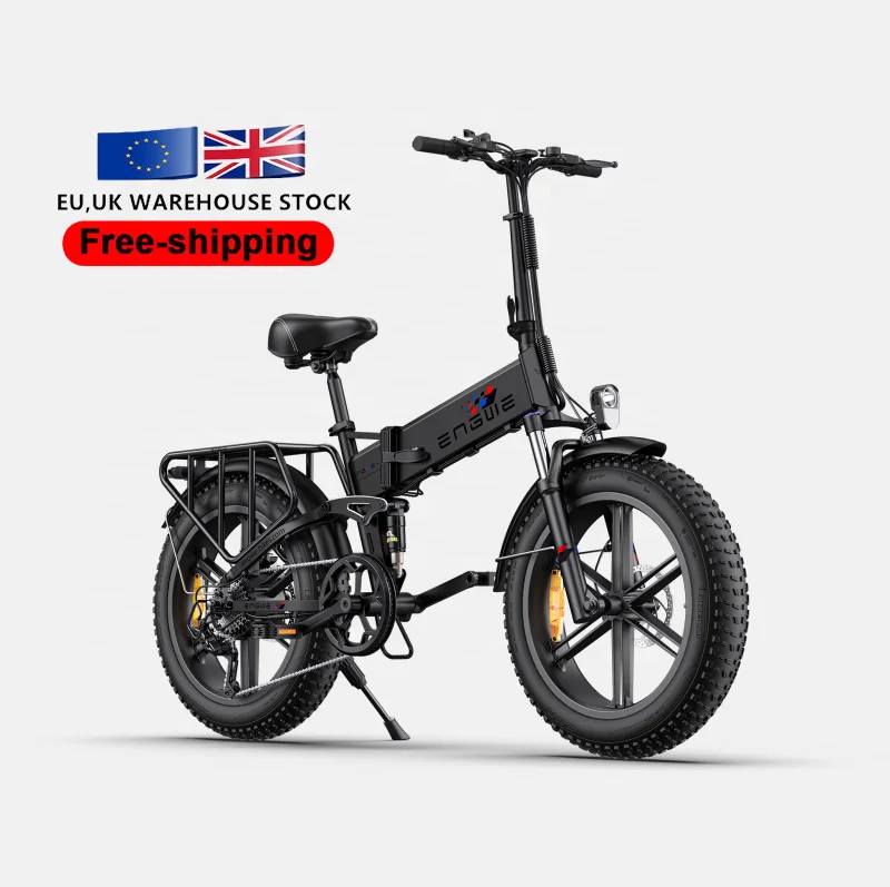 Engwe Bike 2023 Uk Eu Warehouse Folding Electric Bike Adults With  20inch Fat Tire Mountain ebike And City ebike