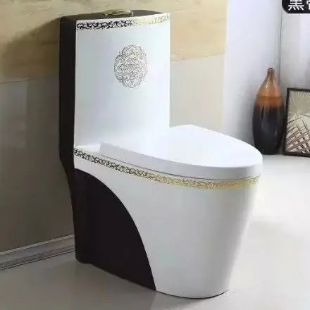 Best brand ceramic p-trap/s-trap one piece toilets modern shape washdown wc commercial toilet