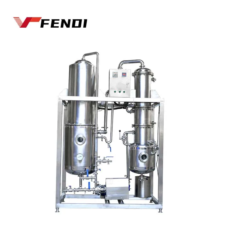 50l/h 5000l high efficient multiple multi effect lab scale climbing and vacuum oil falling film evaporator concentrator