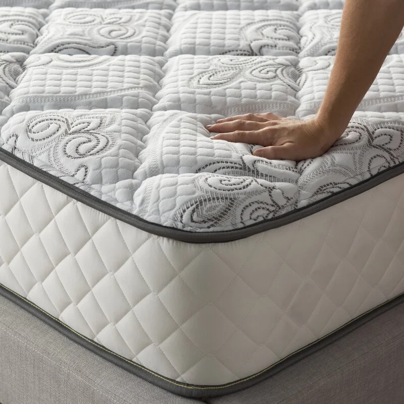 Euro Queen King Size Compress Pocket Spring Gel Memory Foam cooling Bed Mattress  OEM Knit Plush Wool Fabric latex mattresses