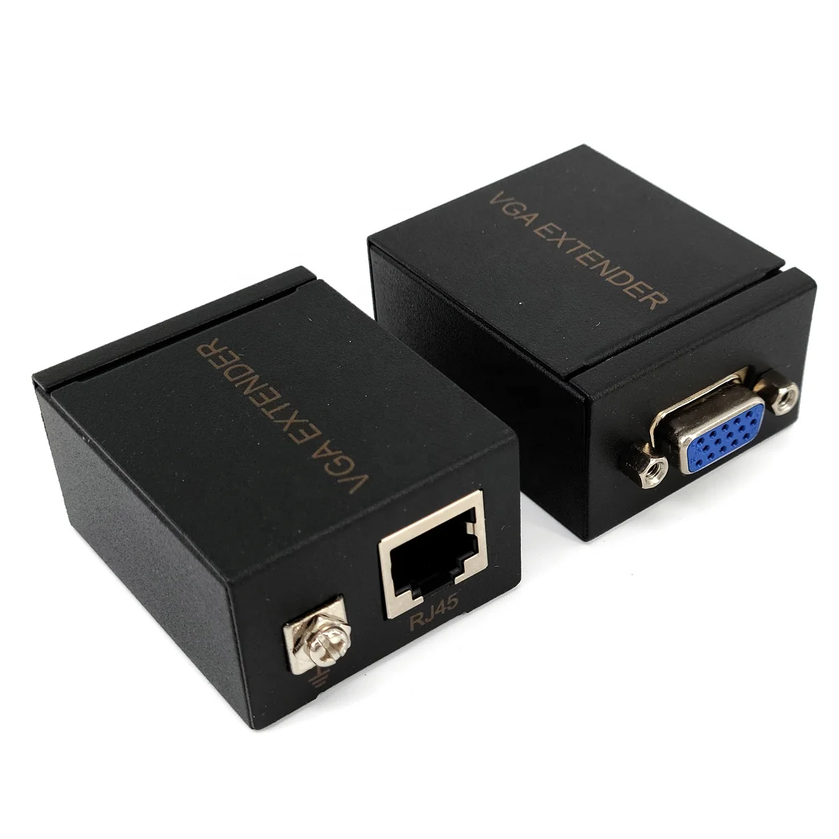 60 м VGA к RJ45 усилитель сигнала преобразователь за CAT-5E/6 Ethernet кабель hdmi передатчик и