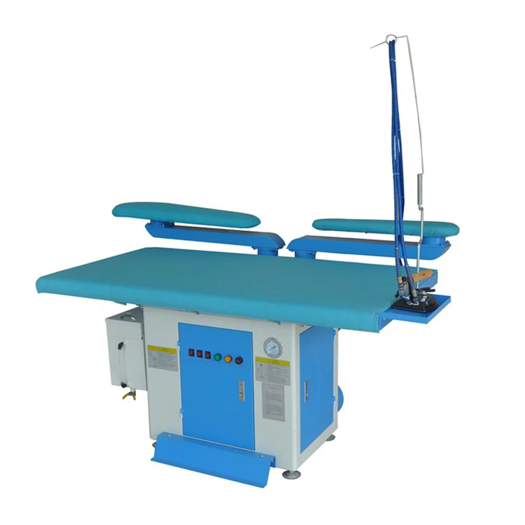 High Quality Clothes Professional Industrial Commercial Laundry Steam Vacuum Ironing Table