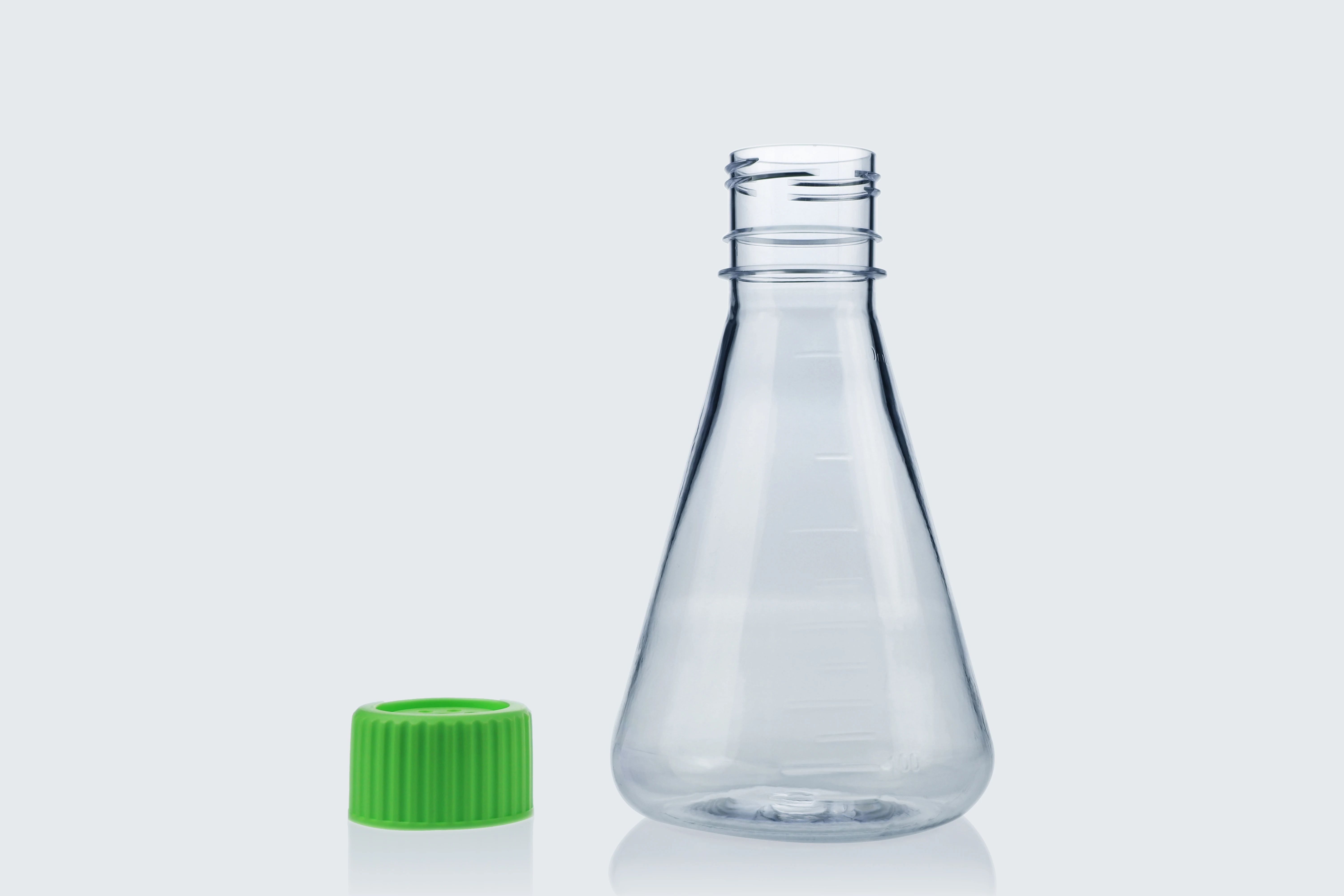 Intlkang Y250 Chemistry conical Flask Plastic petg flat bottom flask 250ml protein shake bottle