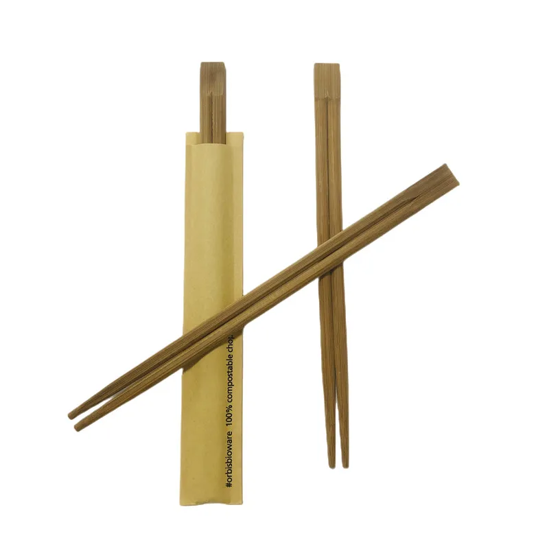 Factory Direct Provide Commercial ECO-Friendly Bamboo Round Tensoge Twin Chinese Japanese Chopsticks