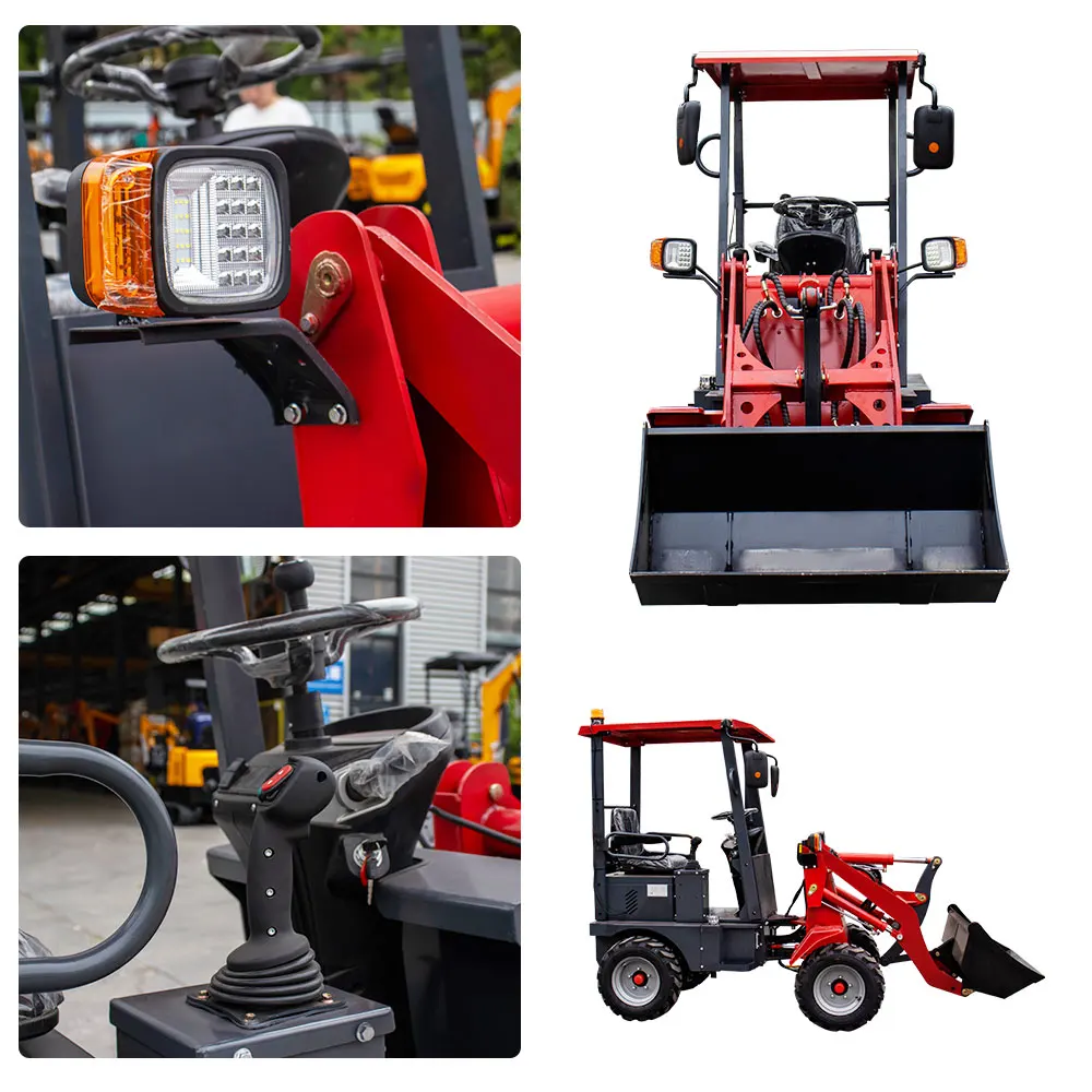 Small Telescopic Wheel Loader Electric Customizable Skid Steer Loader with Bucket Competitive Price Electric Front Loader