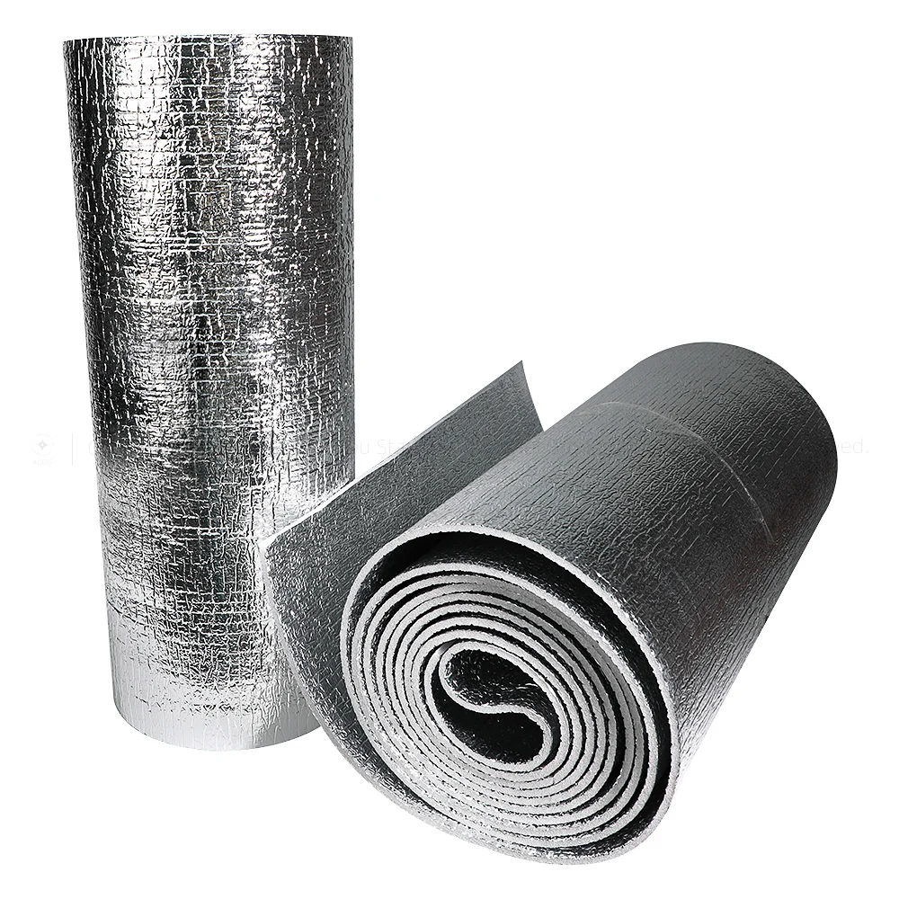 Custom Foam Custom Heat Barrier Foil Insulation Building Reflective Acoustic XPE Foam with Flap Residential Radiant