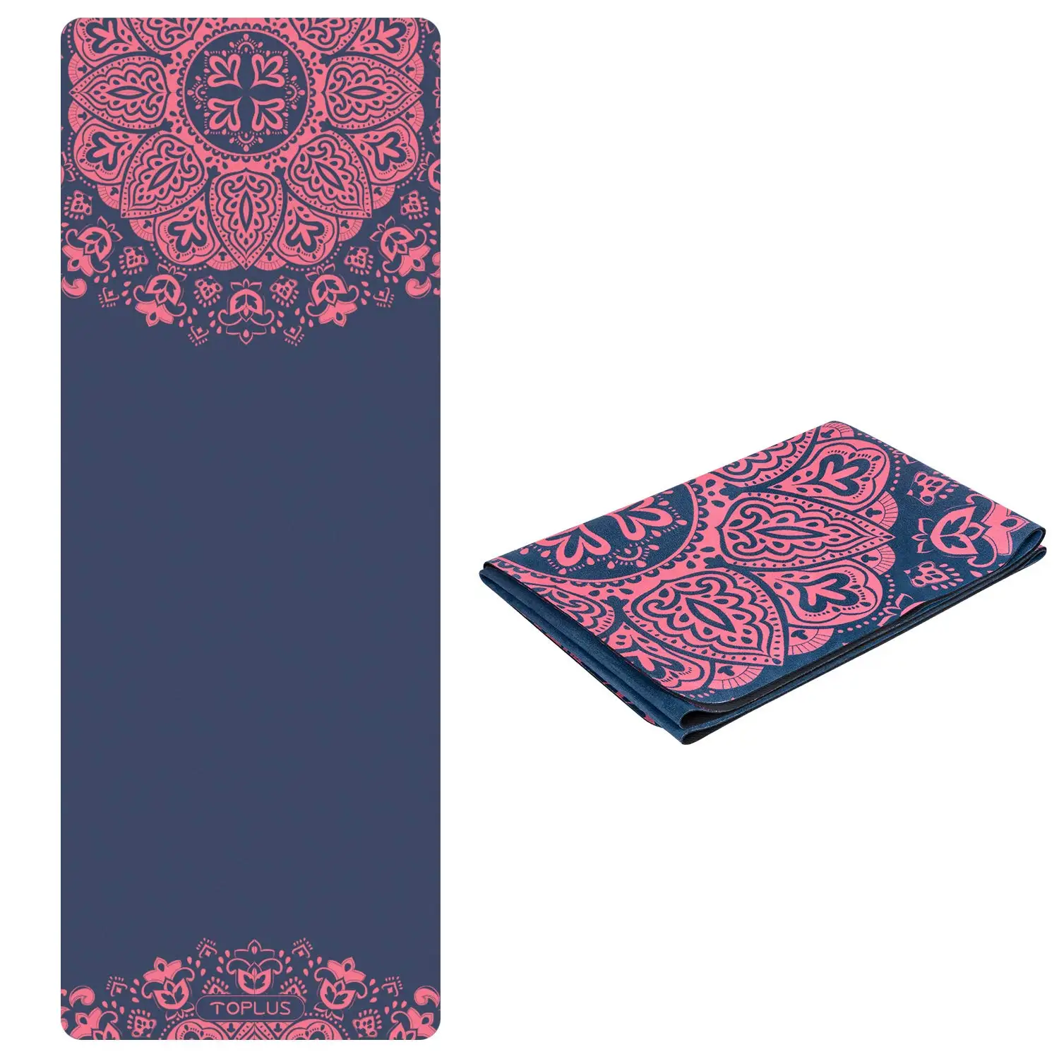 Wholesale German Custom Printed Gym Fitness Non-Slip Foldable Suede Yoga Mat  Exercise PU Natural Rubber Yoga Mat