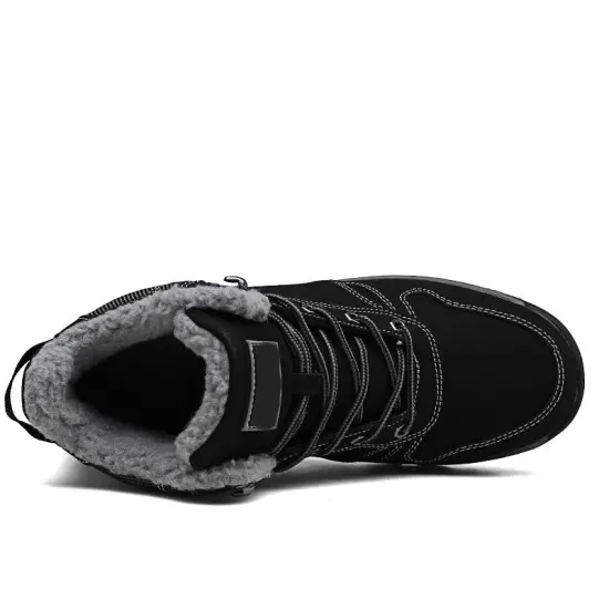 Greenshoe China Cheap Men Boots Manufacturers, Waterproof Snow Furry Ankle Boots Men, Mens Winter Hiking Shoes Boots