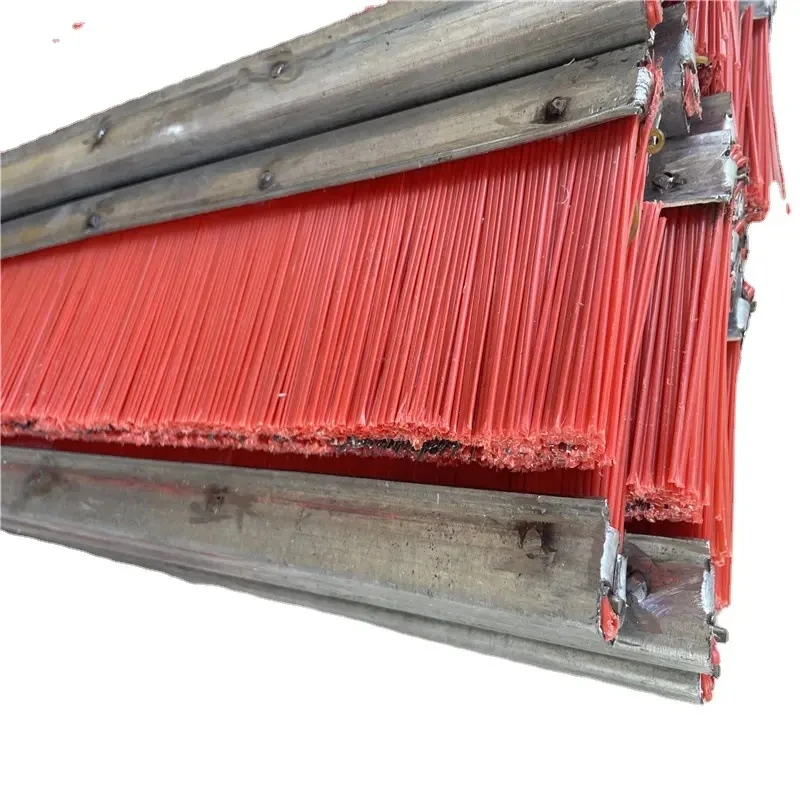 nylon plus wire metal groove strip brush for cleaning heavy duty