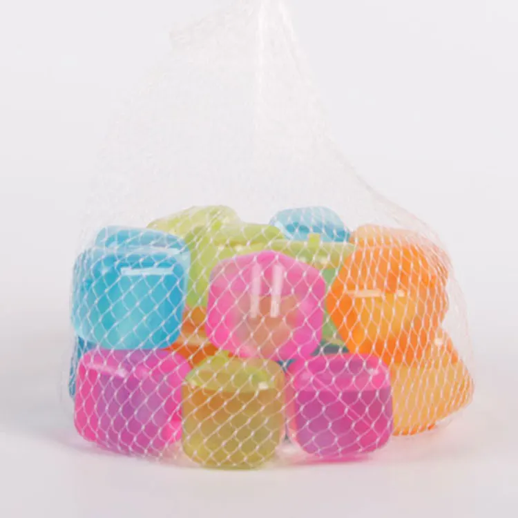 BPA Free Purified Water Filled Fruit Shapes Colored Reusable Ice Cubes for Cocktails Beer Wine Whiskey Party Drink Favors