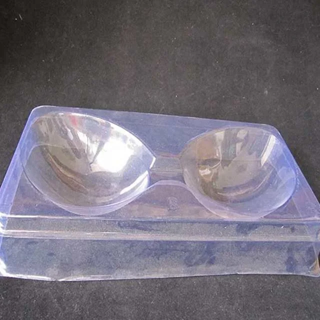Custom clear clamshell plastic packing box for silicone bra