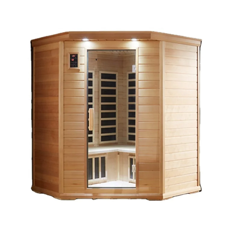 New Canadian red cedar outdoor barrel steam sauna room traditional sauna room accessories for sale